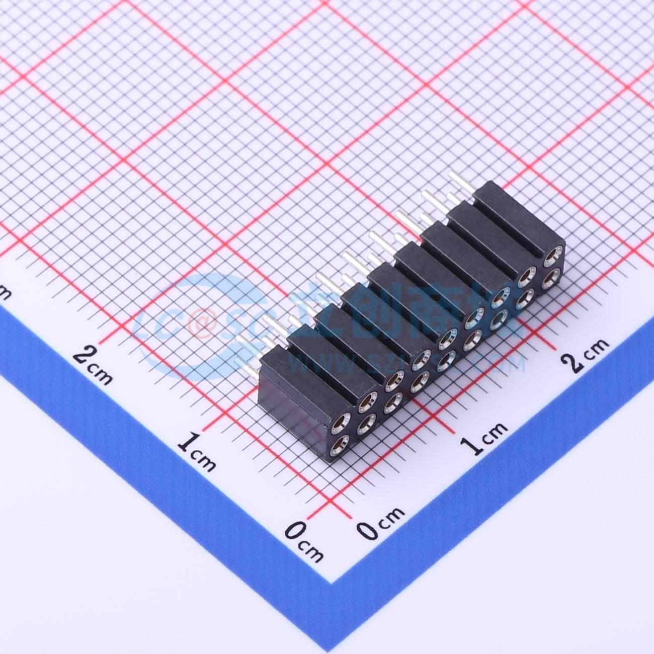 排母 MF254V-12-18-1000-H70 插件,P=2.54mm 2x9P 圆孔 原装正品