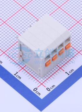 弹簧式接线端子 KF239-3.5-4P 插件P=3.5mm 1x4P 4P 电子元器件