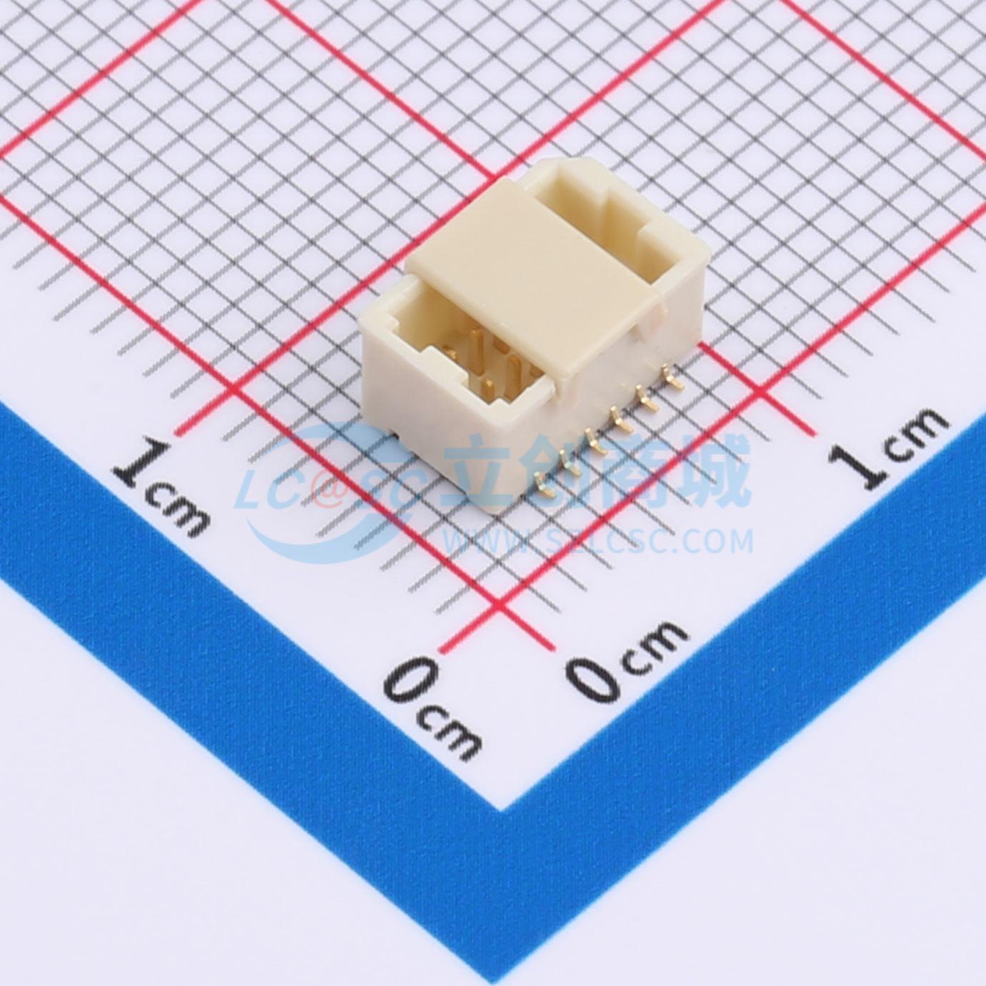 线对板针座 HC-SHD-2*6PLT-G-04 SMD,P=1mm 2x6P 立贴 电子元器件