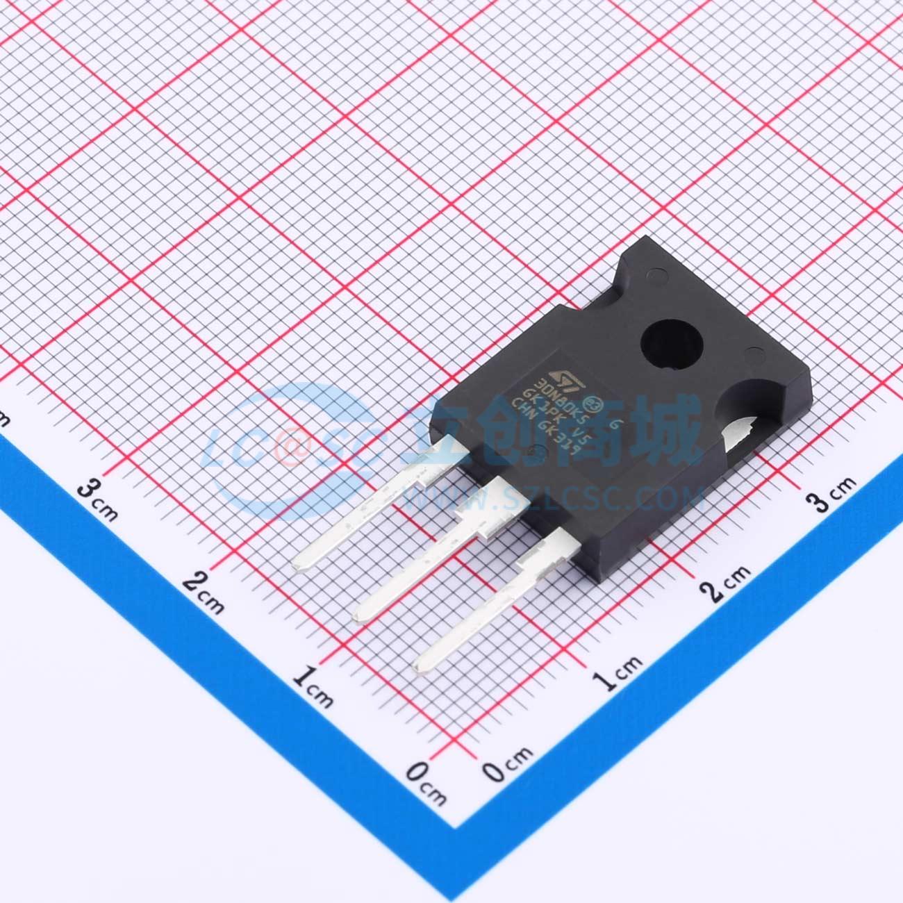 场效应管MOS STW30N80K5 TO-247-3 800V 24A ST(意法半导体)