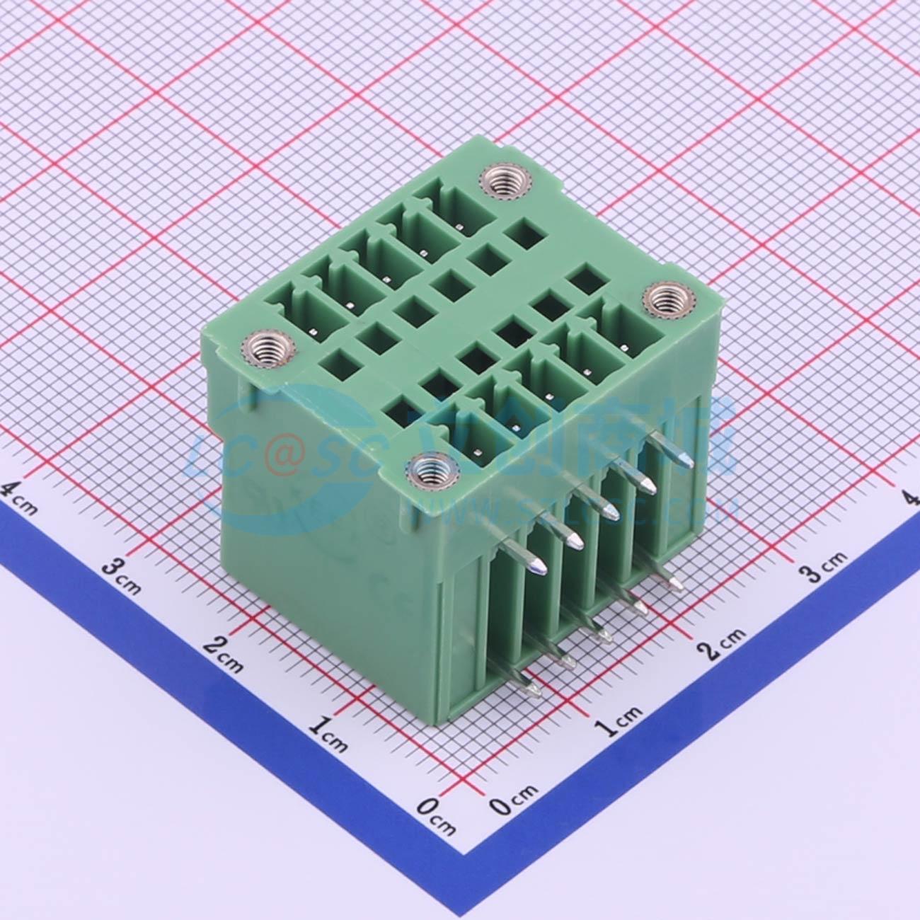 插拔式接线端子 KF2EDGRHM-3.5-2*5P 弯插,P=3.5mm 板端/插座-闭