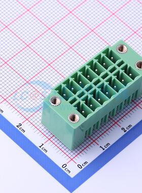 插拔式接线端子 KF2EDGKVM-3.5-2*7P 插件,P=3.5mm 板端/插座-闭
