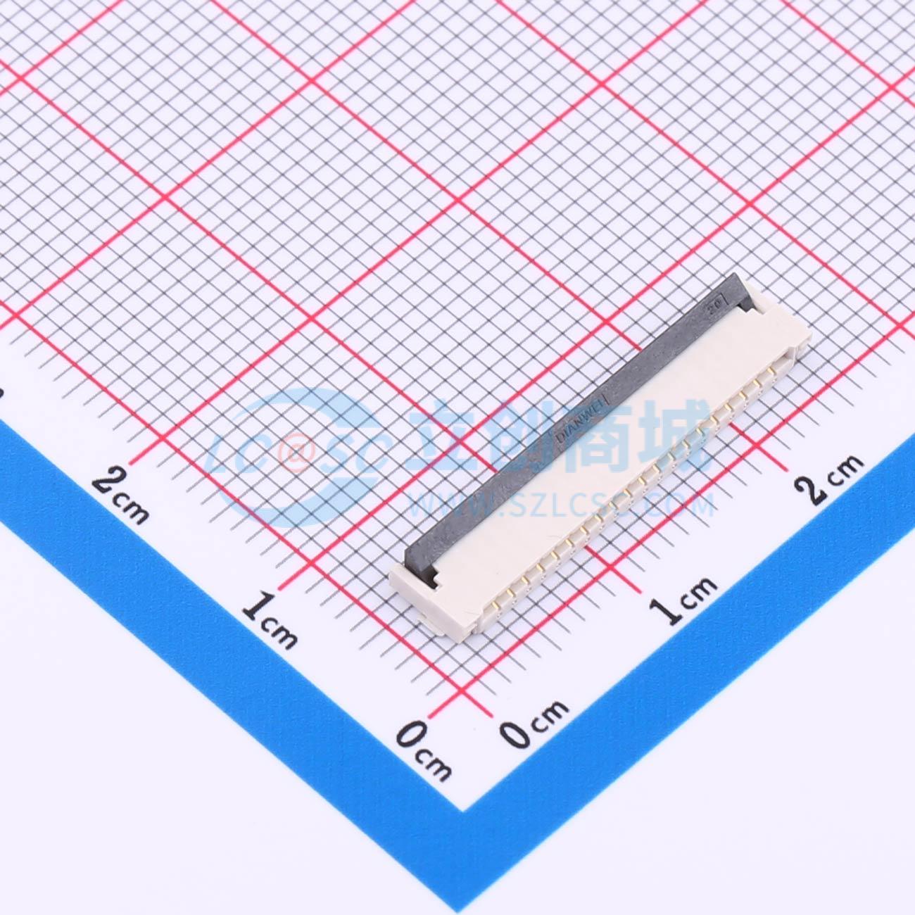 FFC/FPC连接器 F1004-H-20-20G-R SMD,P=1mm 原装 电子元器件配单