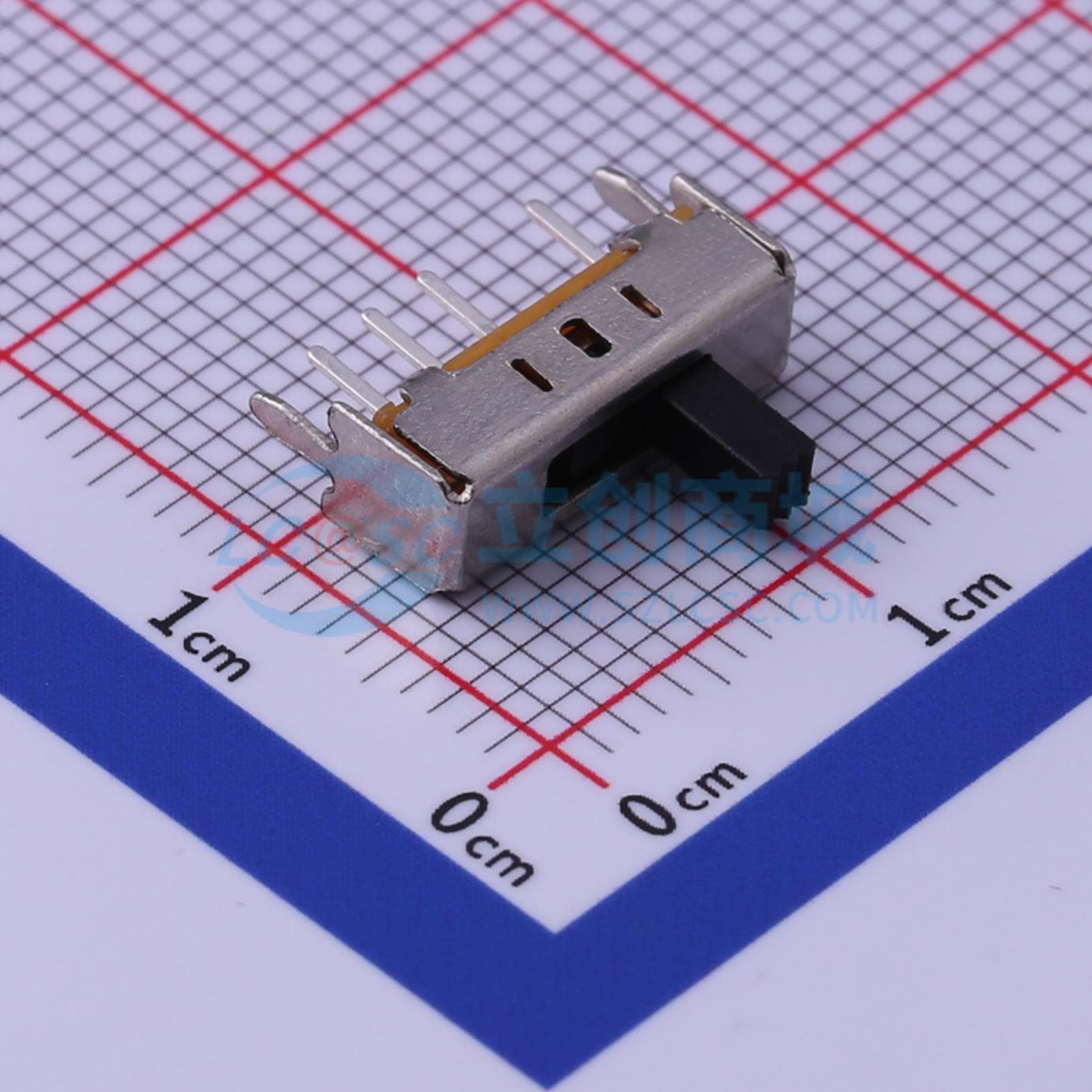 滑动开关 SS13D07L4B 插件 单刀三掷 12.7mm 原装 电子元器件配单