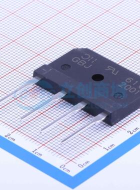 整流桥 GBJ2001-F GBJ 100V 20A DIODES(美台) 电子元器件配单