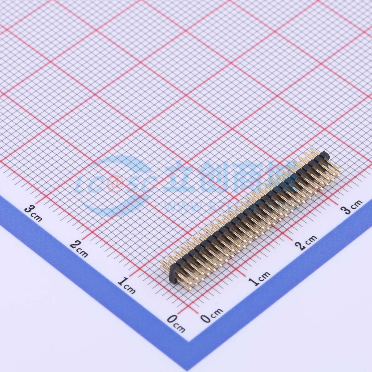 排针 X1321WV-2x26J-C30D23 插件,P=1.27mm 2x26P 方针 原装正品