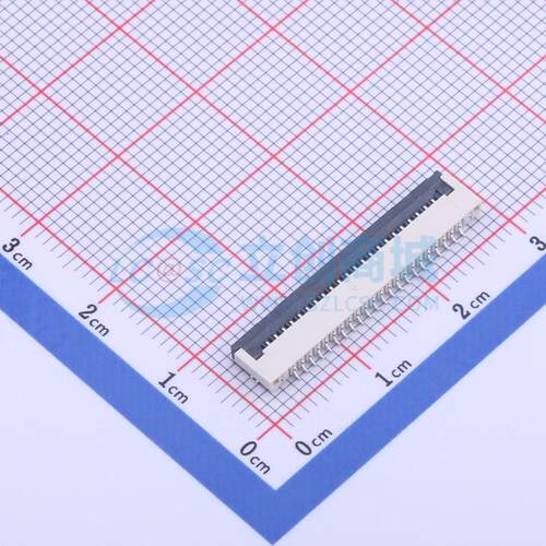 FFC/FPC连接器 KH-FG1.0-H2.0-22PIN SMD,P=1mm,卧贴 翻盖式 22P