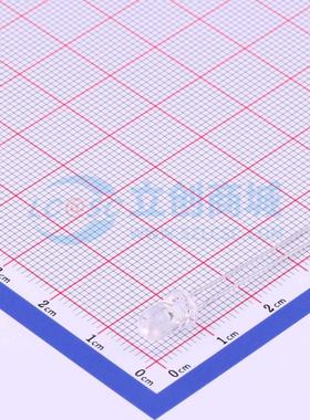 10个 发光二极管/LED HL-503S45FC 红色 插件,D=5mm 电子元器件配