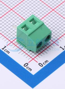 螺钉式接线端子 MX128L-3.81-02P-GN01-Cu-Y-A 插件,P=3.81mm 1x2