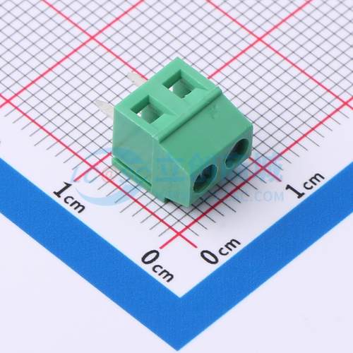 螺钉式接线端子 MX128L-3.81-02P-GN01-Cu-Y-A 插件,P=3.81mm 1x2