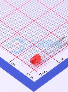 50只 发光二极管/LED 264-7SURT/S530-A3 橙红色 插件,D=2.9mm 原