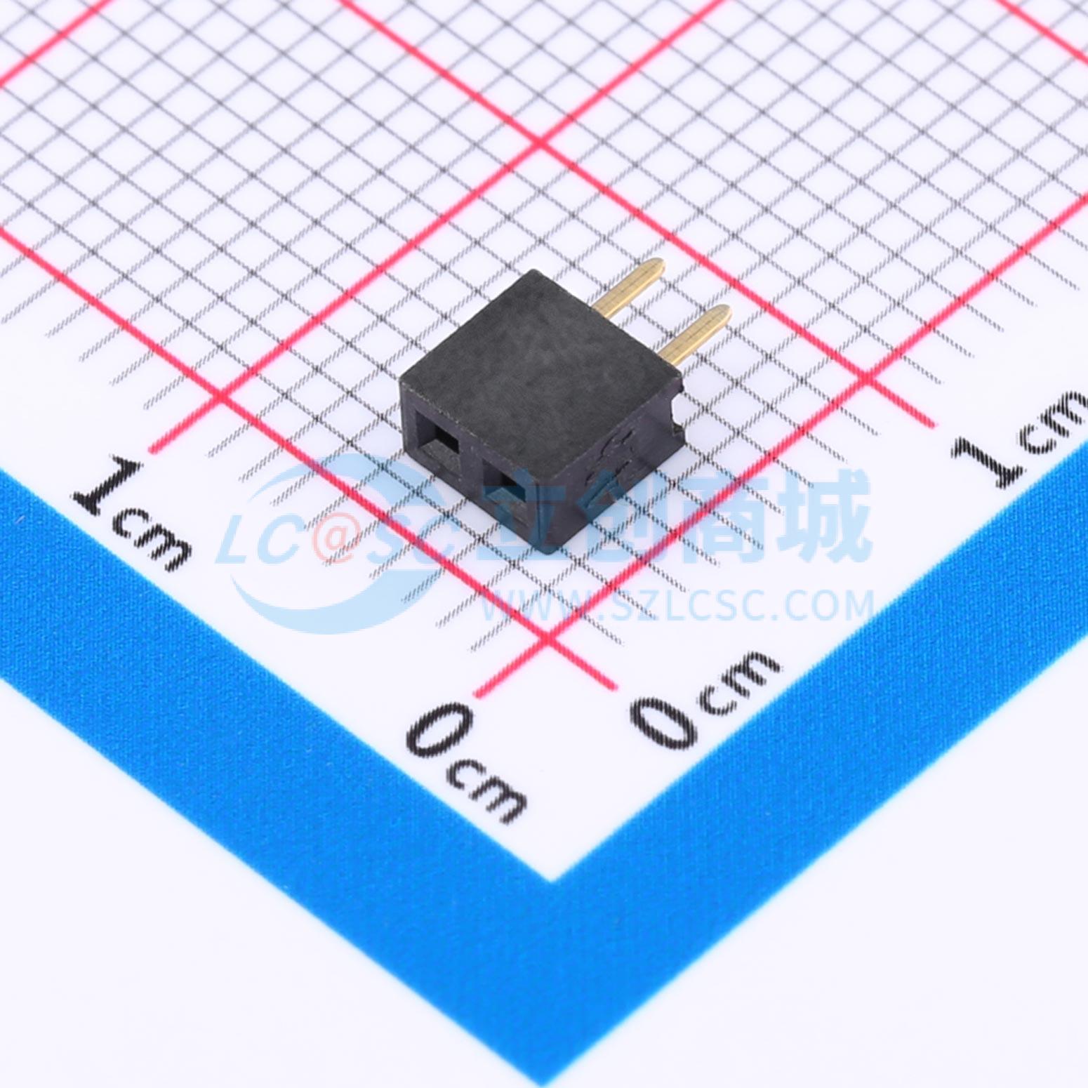 排母 X4611FV-02-C43D28 插件,P=2mm 1x2P 方孔 电子元器件配单
