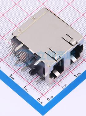 以太网连接器 5569381-1 有屏蔽 不带LED 电子元器件