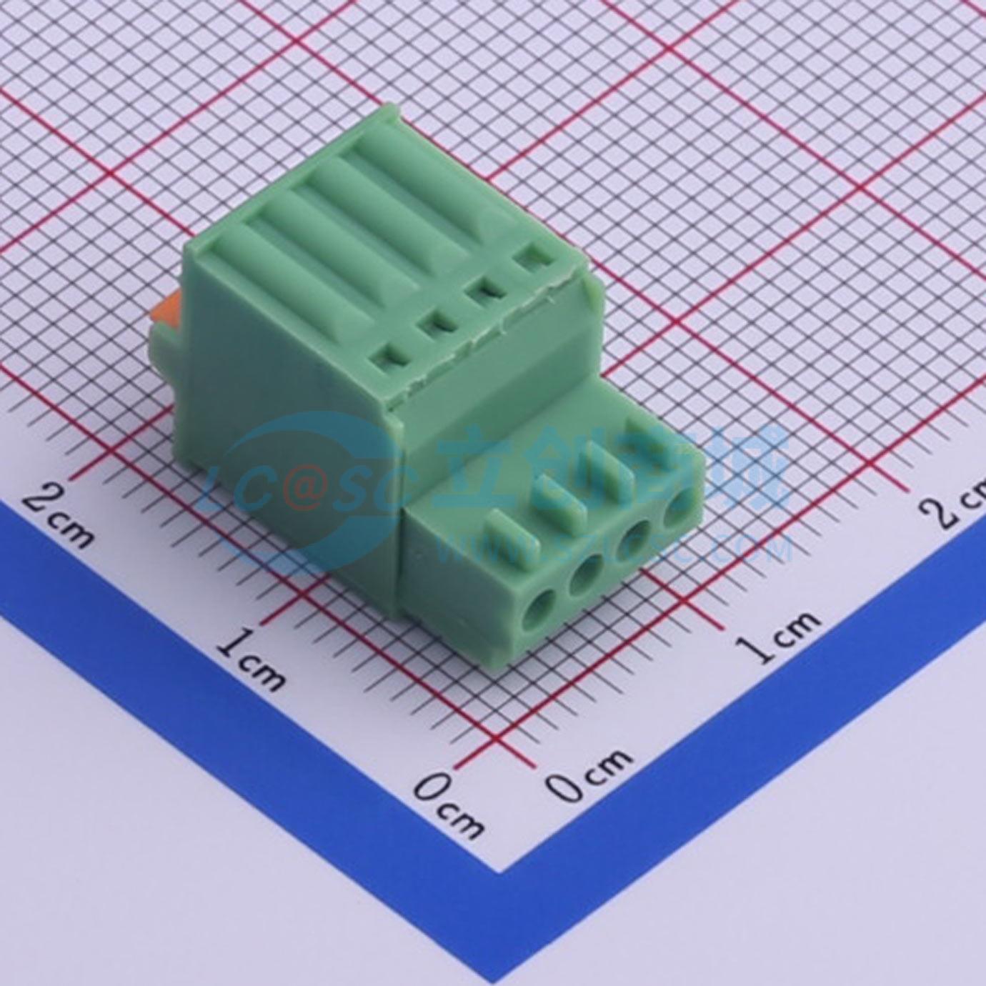 插拔式接线端子 KF2EDGKD-2.5-4P P=2.5mm 插头 1x4P 电子元器件