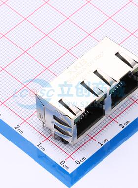 以太网连接器 X12BDDB2A1DY1027 RJ45插座 带LED 原装