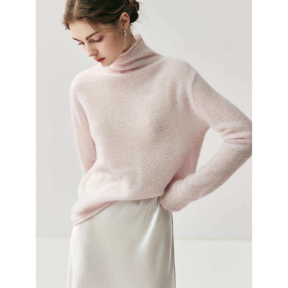 真康宝莱纱线 轻奢软糯 75%山羊绒25%桑蚕丝女士高领针织打底衫,女装/女士精品,羊绒衫,淘宝优惠券,粉丝福利购,淘宝优惠卷