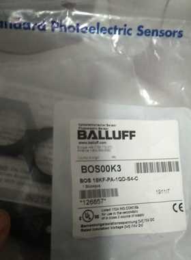 德国巴鲁夫BOS 18KF-PA-1QD-S4-C传感器 BOS00K3原装进口