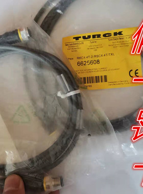 图尔克RKC4.4T-2-RSC4.4T/TXL M12 6625608 耐油耐磨损 PUR连接线