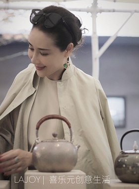 【宋. 美学间 | AMBRE du sud 】卡其豆绿色 南方琥珀 立领斗篷