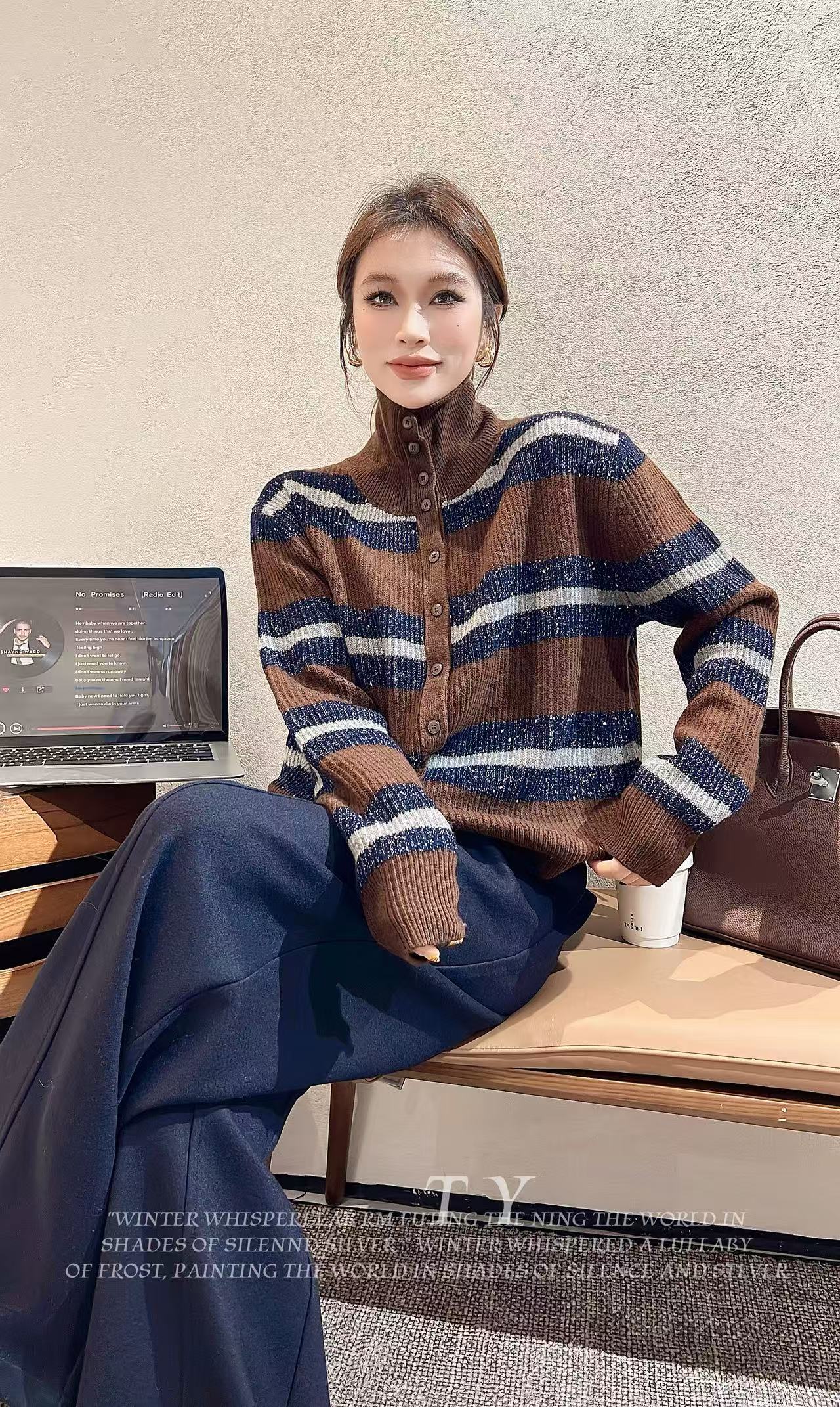 欧洲站2025秋冬新款立领拉链羊毛95白鹅绒羽绒马甲背心外套DY1357