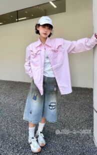 衬衫 欧洲站2026春季 翻领单排扣扭结休闲长袖 百搭净版 上衣 新款