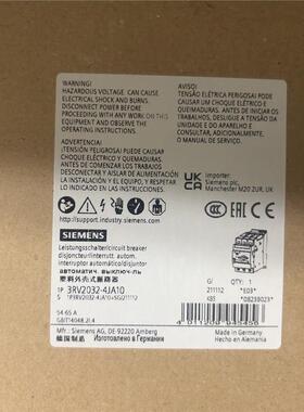 西门子断路器 3RV2032-4JA10
