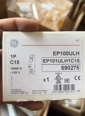 美国GE通用电气断路器 EP100ULH系列 1P C15