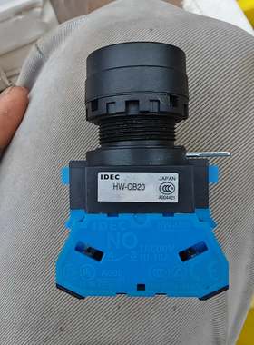 日本和泉（IDEC）生产的HW1B-A120G型号绿色蘑菇头