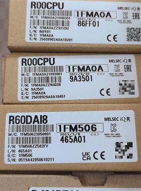 全新三菱PLC模块，型号R00CPU和R60DAI8，现货实