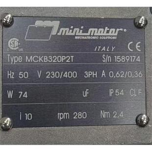 意大利MINI MOTOR减速电机马达 MCKB320P2T