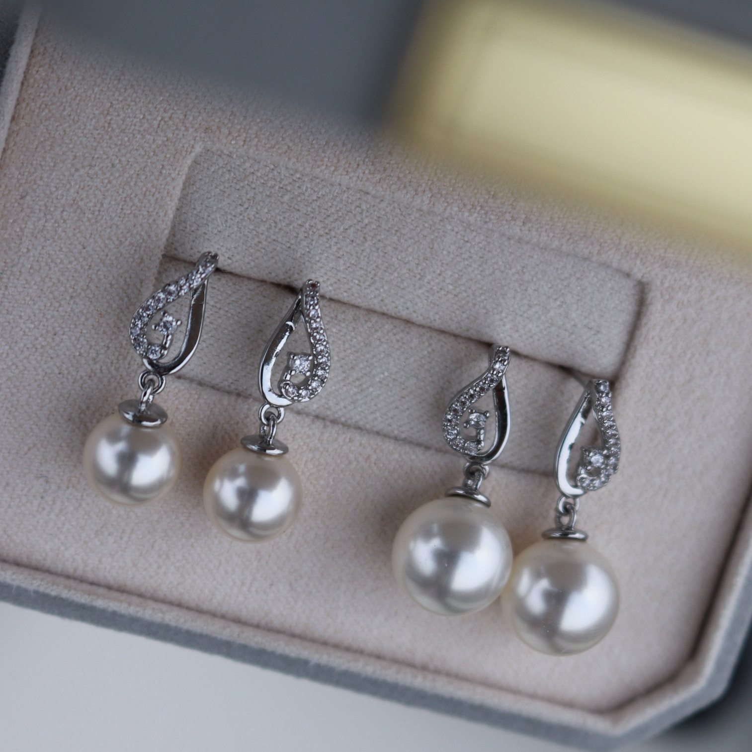 音符耳钉2025新款爆款珍珠耳环耳饰女高级感显脸小纯银珍珠耳钉