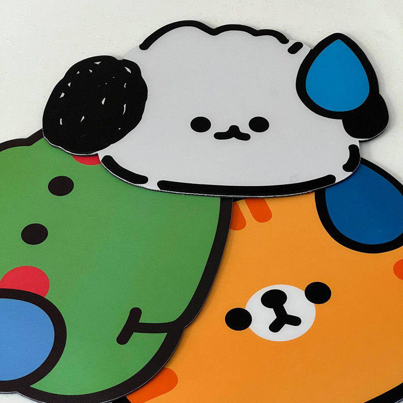 WZZZTY韩国ins风鼠标垫 小号笔记本电脑桌垫键盘垫卡通趣味滑鼠垫