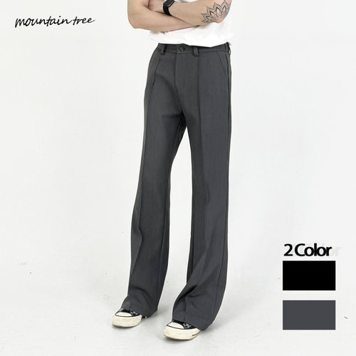 mountain tree质感TR面料西裤 cleanfit直筒垂感微喇休闲裤男vibe