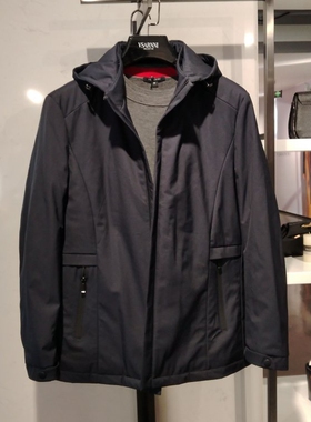 高品质男士连帽中长款棉服秋冬棉衣防风修身衣服上衣棉袄2980