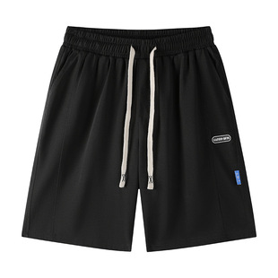 薄款 宽松马裤 五分裤 休闲短裤 子 衩中裤 夏季 胖子5裤 男士 加肥加大码