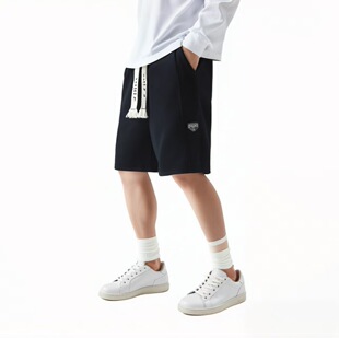 男士 衩胖胖哥五分裤 短裤 宽松大裤 肥仔 休闲运动加肥潮胖子短裤 大码