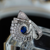 法式 喻棠italks 夹领夹欧式 925银多功能袖 复古宫廷无针 何以为海