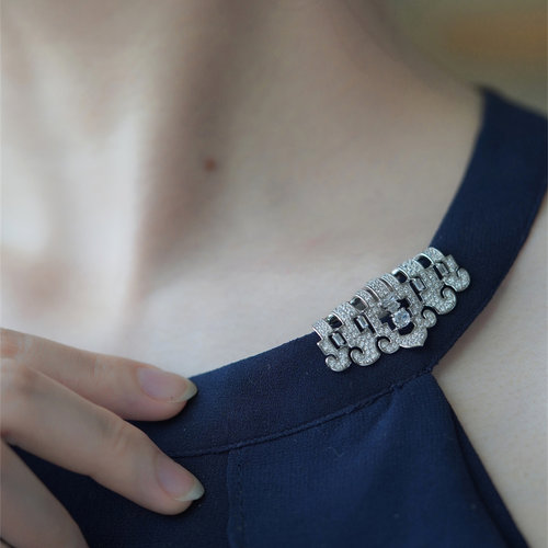 喻棠多用领夹英式复古多用胸针