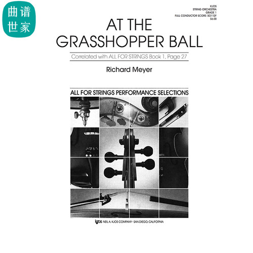 弦乐团AT THE GRASSHOPPER BALL在蚱蜢舞会上 1.0级重奏总分谱MP3