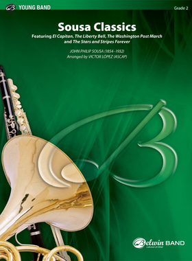 管乐总谱 Sousa Classics苏萨经典组曲 2.0级总谱分谱MP3