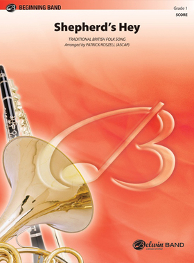 1.0级 管乐合奏牧羊人的嘿嘿Shepherd's Hey比赛曲目总谱分谱 MP3