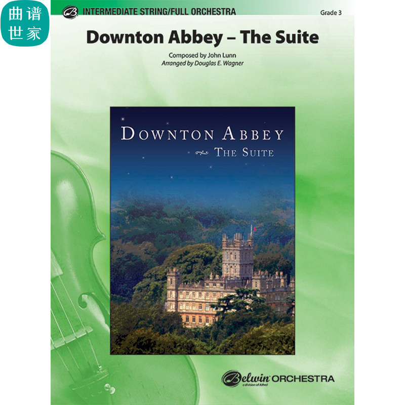 3级 唐顿庄园 Downton Abbey The Suite管弦乐交响乐 总谱分谱MP3