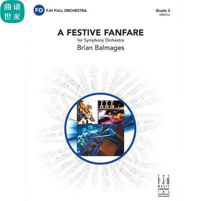 管弦乐团 节日号角 A Festive Fanfare 3级交响乐总谱分谱MP3