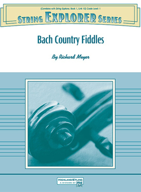 交响弦乐巴赫作品创意编曲串烧1级总分谱MP3Bach Country Fiddles