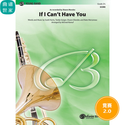 如果我不能拥有你If I Can't Have You2.0级管乐合奏总分谱MP3