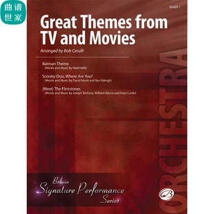 交响弦乐 电影主题曲丛书 蝙蝠侠史酷比摩登原始人1级 总谱分谱