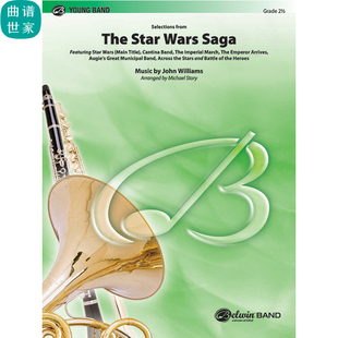 2級總譜 The Star Wars星球大戰(zhàn)?傳奇選集管樂團(tuán)總譜 mp3 分譜