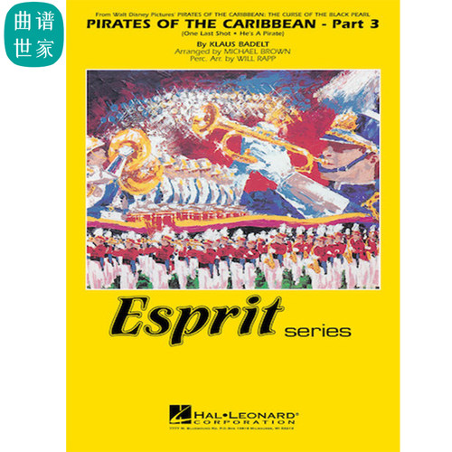 加勒比海盗Pirates of the Caribbean Part 3 行进管乐 总分谱MP3