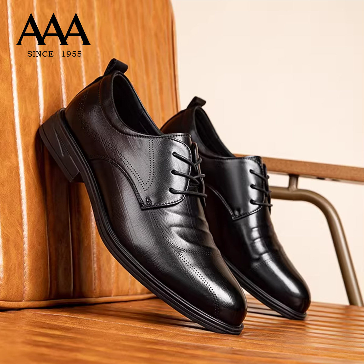 AAA正品男鞋黑色系带商务正装皮鞋英伦风结婚新郎鞋商务系带皮鞋