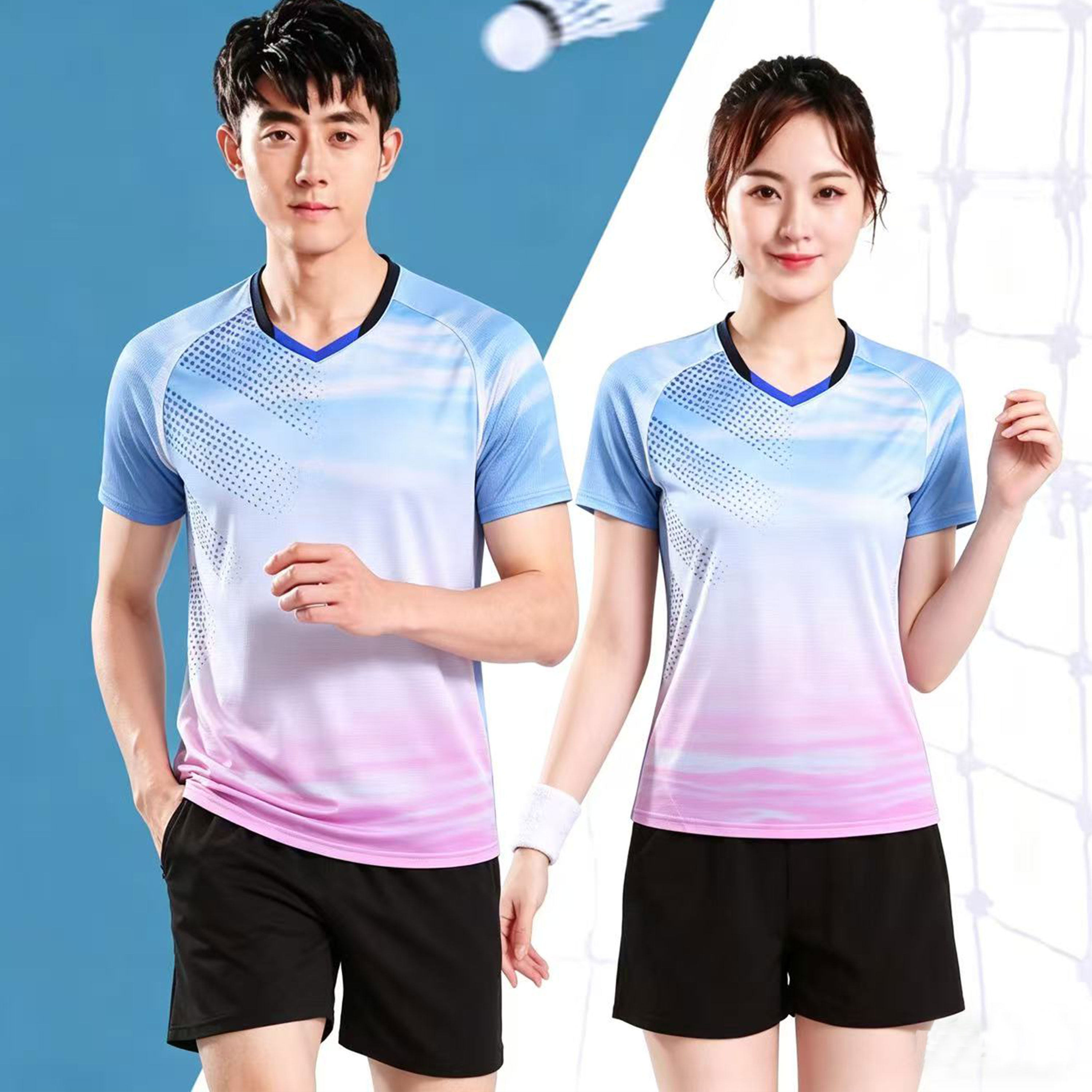 羽毛球训练服男女款比赛队服定制图片